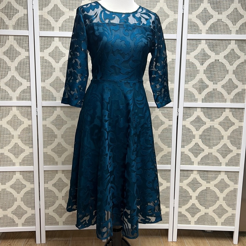 Midi lace A-line dress size 10 (NWT)